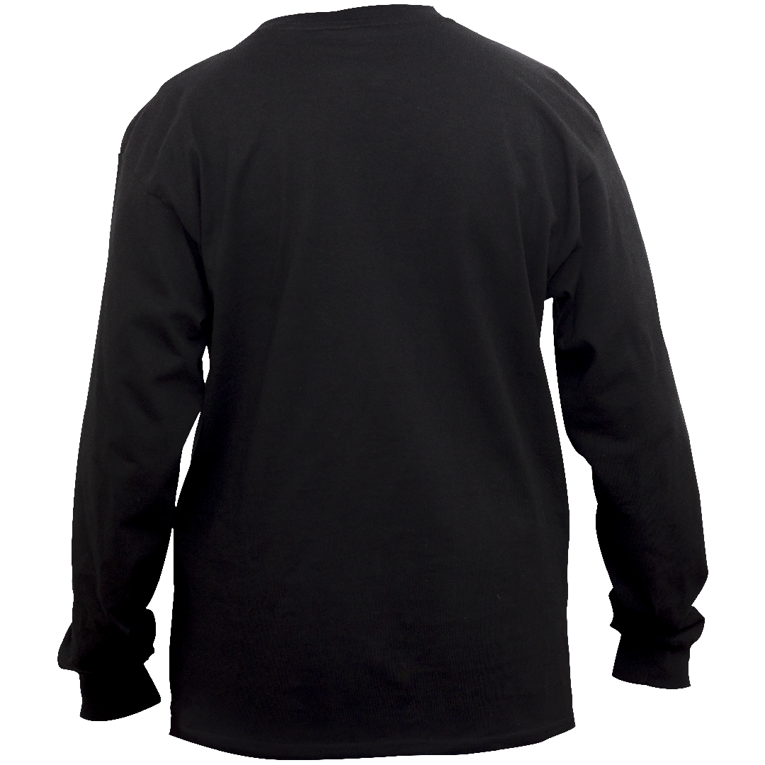 transparent black long sleeve shirt