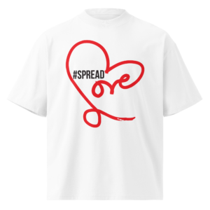 #SPREADLove Oversized High Neck T-shirt